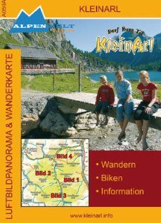 Alpenwelt Karte, Kleinarl Luftbildpanorama  & topografische Wanderkarte M 1:35.000: Alpenwelt Verlag: Bücher