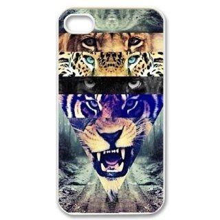 Custom Hipster Lion Cover Case for iPhone 4 4S IP 25174: Elektronik