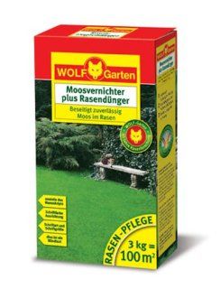 WOLF Garten Moosvernichter und Rasendnger LW 100 fr 100 qm: Garten