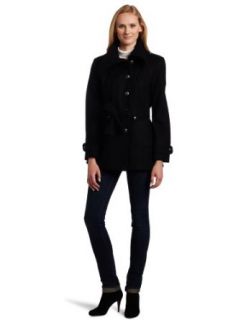 Nautica Women's Button Front Jacket, Black, Small at  Womens Clothing store: Outerwear