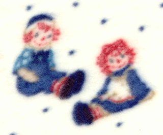 Raggedy Ann & Andy Fleece Receiving Baby Blanket**See below for discounted one like new (out of package) blanket** : Nursery Receiving Blankets : Baby