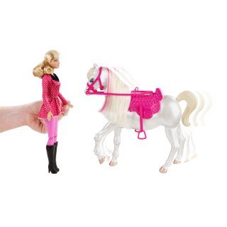 Barbie and Her Sisters in a Pony Tale Train and Ride Horse Playset: Toys & Games