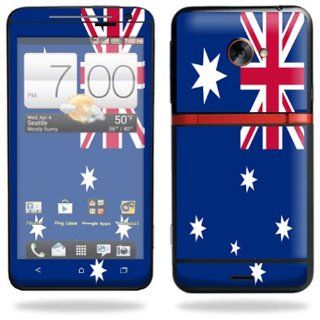 Protective Vinyl Skin Decal Cover for HTC Evo 4G LTE Sprint Cell Phone Sticker Skins Australian flag: Cell Phones & Accessories