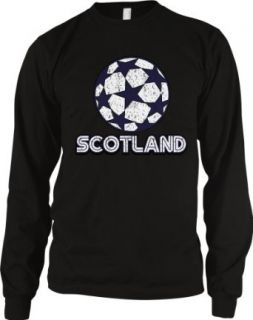 Scotland Soccer Mens Thermal Shirt, Scottish Football National Pride Men's Thermal: Clothing