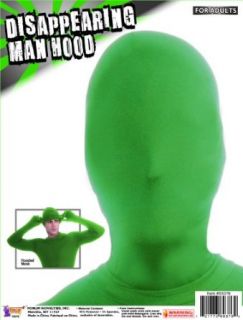 Forum Novelties Men's Disappearing Man Hood, Green, One Size: Clothing