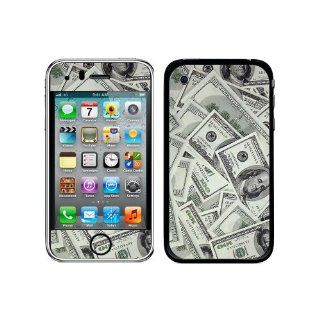Graphics and More Protective Skin Sticker Case for iPhone 3G 3GS   Non Retail Packaging   Hundred Dollar Bills Money Currency: Cell Phones & Accessories