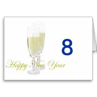Happy New Year Table Tent Template Greeting Card