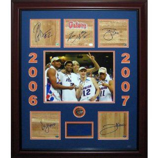 Florida Gators "Starting 5" Individual Autographed Parquet Floor Deluxe Framed Piece   Noah , Brewer , Horford, Green & Humphrey: Sports Collectibles