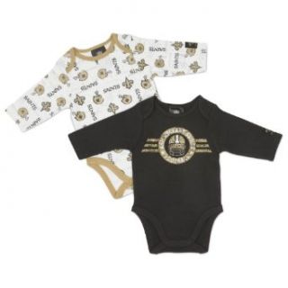 NFL New Orleans Saints Team Infant Bodysuits, Pack of 2, 18 Months  Football Apparel  Clothing
