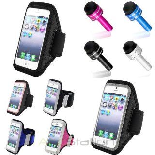 XMAS SALE!!! Hot new 2014 model Color Running Sports Gym Armband Skin Case+Dust Cap Pen For iPhone 5 5S 5G 5thCHOOSE COLOR: Cell Phones & Accessories