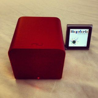 Nuforce CUBE SPEAKER RED Portable Speaker with Headphone Amplifier and Audiophile Grade USB DAC (Red) Electronics