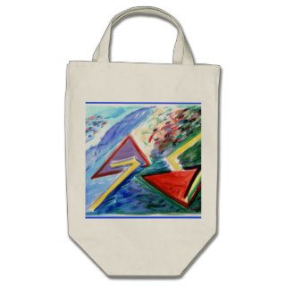 Clouds and Angles Canvas Bags