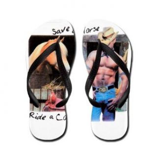 Artsmith Inc Women's Country Western Cowgirl Save Horse Flip Flops: Costume Footwear: Clothing