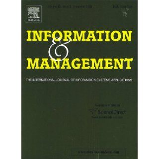 Information & Management   The International Journal of Information Systams Applications (ISSN 0378 7206, Volume 43): E. H. Sibley: Books