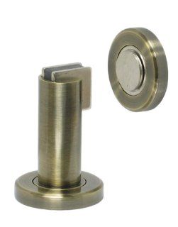Magnetic Door Stop & Holder for Home or Office in Antique Brass  Keeps Door Open Even with a Door Closer : Open Door Locks : Office Products
