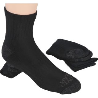 Gravel Gear Quarter Socks with Arch Support — Gray, Two Pair  Socks