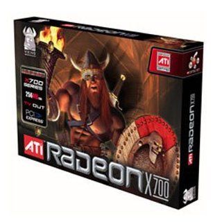 Viking ATI Radeon X700 256MB DDR TV Out PCIe PCI Express Graphics Video Card : 8 paralle pixel pipelines. six programmable vertex shader pipelines. 160 million transistor on 0.11 micron fabrication process. 128 bit dual channel GDDR3 memory interface. PCI 