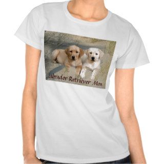 Labrador Retriever Mom T Shirt Puppies