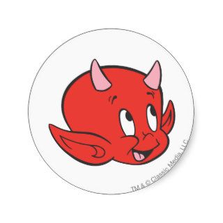 Hot Stuff  The Little Devil Face Stickers