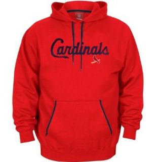 St. Louis Cardinals Charged Embroidered Hooded Sweatshirt   Medium : Sports Fan Sweatshirts : Clothing