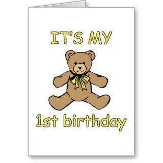 1st Birthday Gifts Greeting Cards