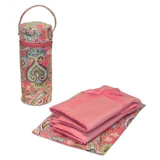Laminated Buckle Bag in Cotton Candy Paisley Pink