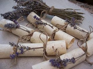 natural lavender mini wedding crackers by froufrou & thomas