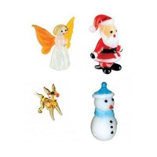 Looking Glass Torch Figurines   Set of 4 HOLIDAY Sculptures : Collectible Figurines : Everything Else