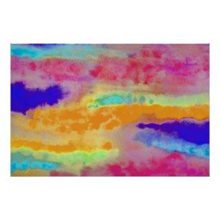 Colorful Watercolor abstract Print
