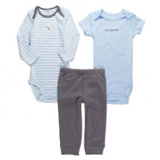 Carter's Baby boys "This Is What Handsome Looks Like" Bodie & Pants (3 Piece): Clothing