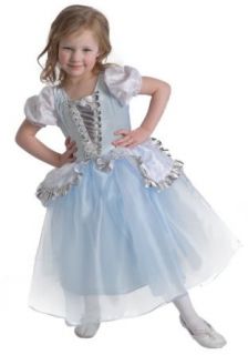 2 Item Bundle: Girls Simply Princess Cinderella Dress Up Costume and Wand Size 3 6: Clothing