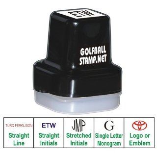 Personalized Golf Ball Stamp   Black Ink, Custom Logo : Sports Fan Writing Pens : Sports & Outdoors