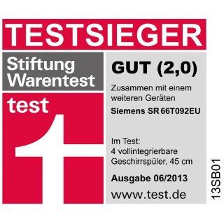 Siemens SR66T092EU vollintegrierbarer Geschirrspler / 45 cm / Einbau / A++ A / 10 Magedecke / 45 db / Startzeitvorwahl / Restzeit Anzeige: Elektro Grogerte