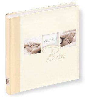 Walther UK 235 Babyalbum "My Baby", Format 28 x 30.5 cm, 60 weie Seiten mit Pergamin, 4 seitiger illustrierter Vorspann, mit Leinenrcken und Ausschnitt fr persnlichen Namen: Küche & Haushalt