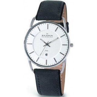 Skagen Herrenarmbanduhr Slimline Leder 241LSLC: SKAGEN Designs: Uhren