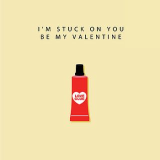 'i'm stuck on you' valentine's day card by loveday designs