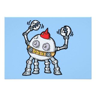 Robot 1   Science Fiction Sci Fi  Caricature Custom Announcement