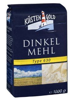 Kstengold Kstengold Dinkelmehl Typ 630, 10er Pack (10 x 1000 g Packung): Lebensmittel & Getrnke