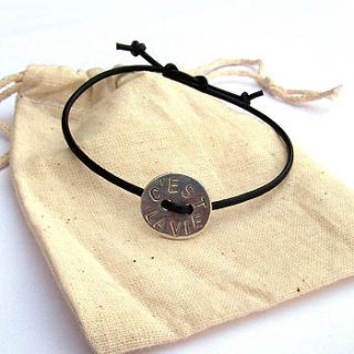'c'est la vie' silver button bracelet by claire gerrard designs