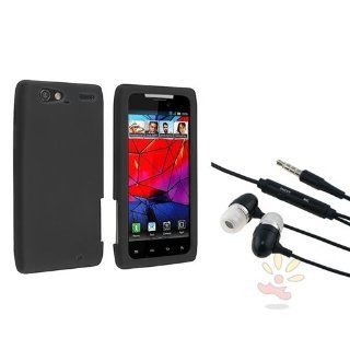 Everydaysource Black Silicone Skin Case Cover+Stereo Headset Compatible With Motorola Droid Razr Maxx XT916: Cell Phones & Accessories