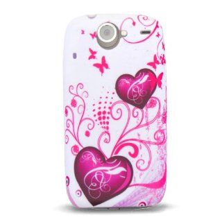 HTC Google Nexus One Crystal Silicone Image Skin Case "Purple Love" Design: Cell Phones & Accessories