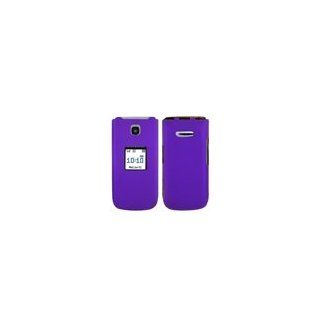 Samsung Chrono SCH R260 Purple Rubberized Texture Cell Phone Snap on Cover Faceplate / Executive Protector Case: Cell Phones & Accessories