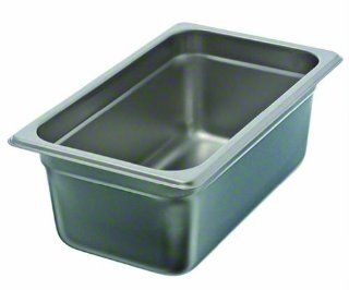 Update International SPH 254 Stainless Steel Anti Jam Steam Table Pan, Fourth Size, 4 Inch: Kitchen & Dining