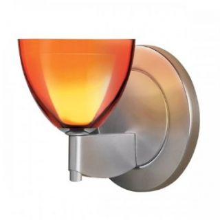 Rainbow I Diamond Wall Sconce w Orange Glass (Chrome)   Lighting Products  