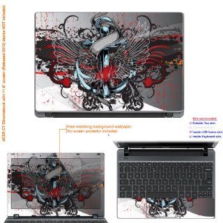 Decalrus   Decal Skin Sticker for Acer Chromebook C7 with 11.6" screen (IMPORTANT read: Compare your laptop to IDENTIFY image on this listing for correct model) case cover acerC7 267: Computers & Accessories