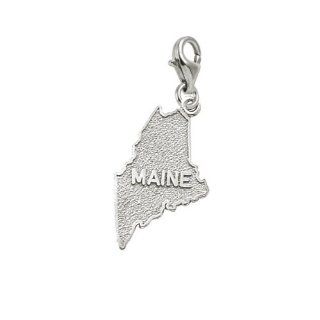 Rembrandt Charms Maine Charm with Lobster Clasp, 14k White Gold: Jewelry