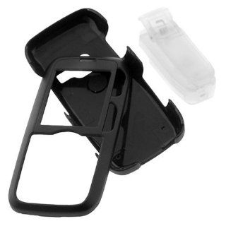 Solid Black Rubberized Snap On Case with Clip For LG Rumor LX260 Cell phone: Cell Phones & Accessories