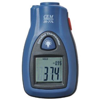 CEM IR 77L Pocket Non contract InfraRed Thermometers with Laser Pointer ( 30C to 270C) (D:S)=6:1 Monitor for Refrigerator, Dishwasher, Freezer and Oven Etc.   Multi Testers  
