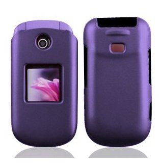 Boundle Accessory for U.S. Cellular Samsung R270 Chrono 2   Purple Hard Case Protector Cover + Lf Screen Wiper: Cell Phones & Accessories