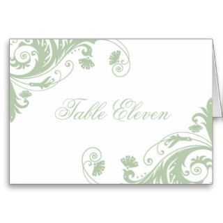 Classy Table Seating Number Cards